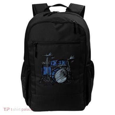 Cool Drummer Music Design Featuring A Sketch Of A Drum Kit Gift Backpack