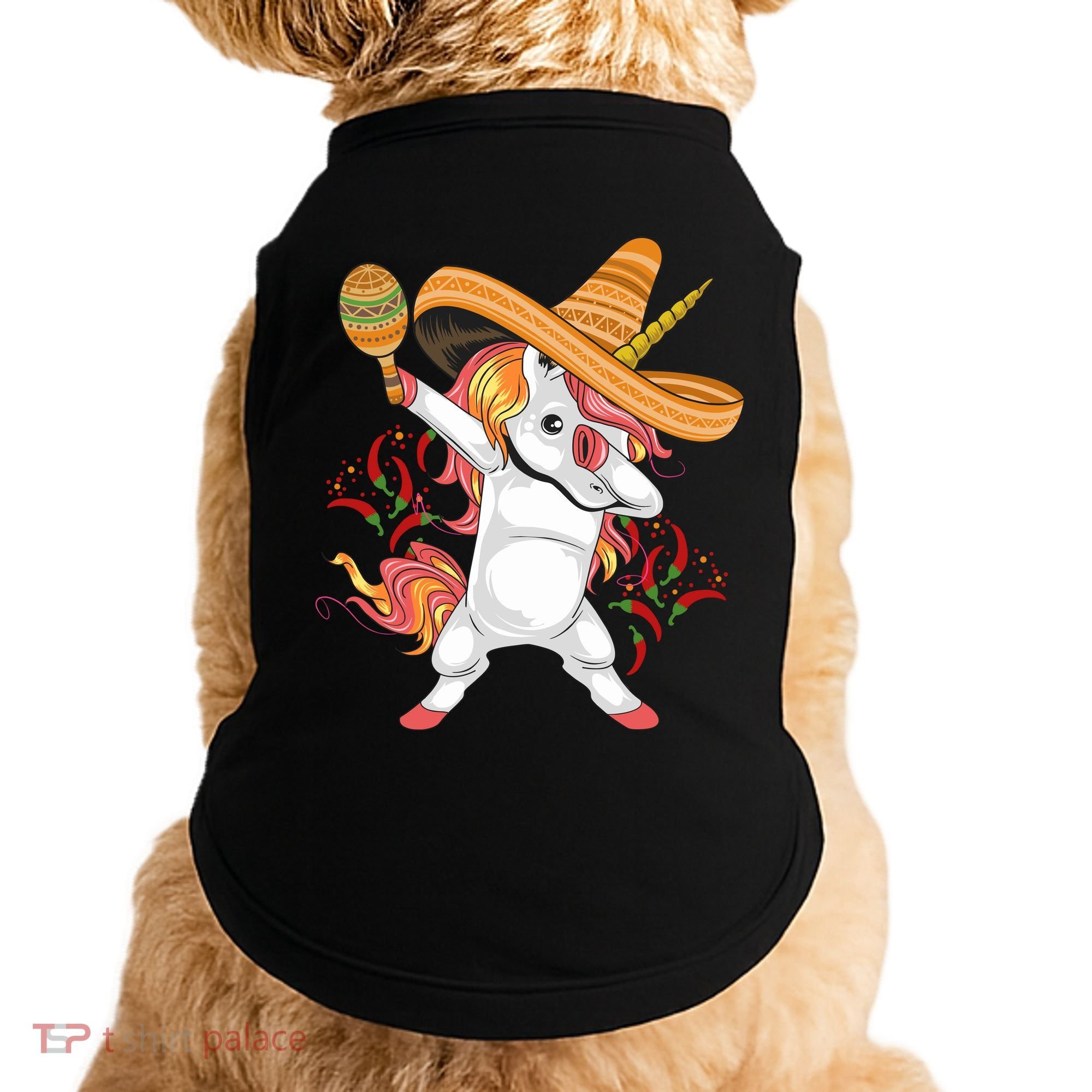 Cinco De Mayo Unicorn Fiesta Doggie Tank