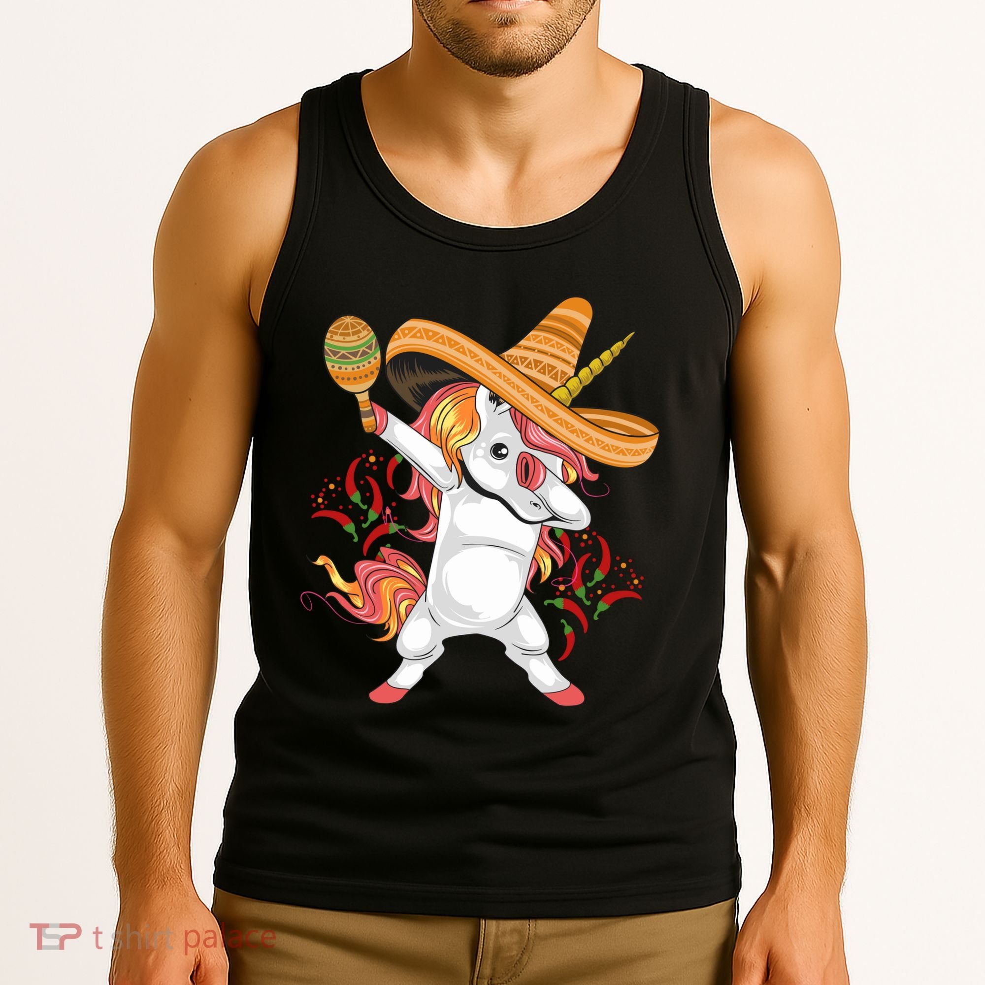 Cinco De Mayo Unicorn Fiesta Tank Top