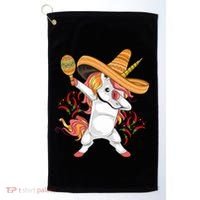 Cinco De Mayo Unicorn Fiesta Golf Towel thumb 0