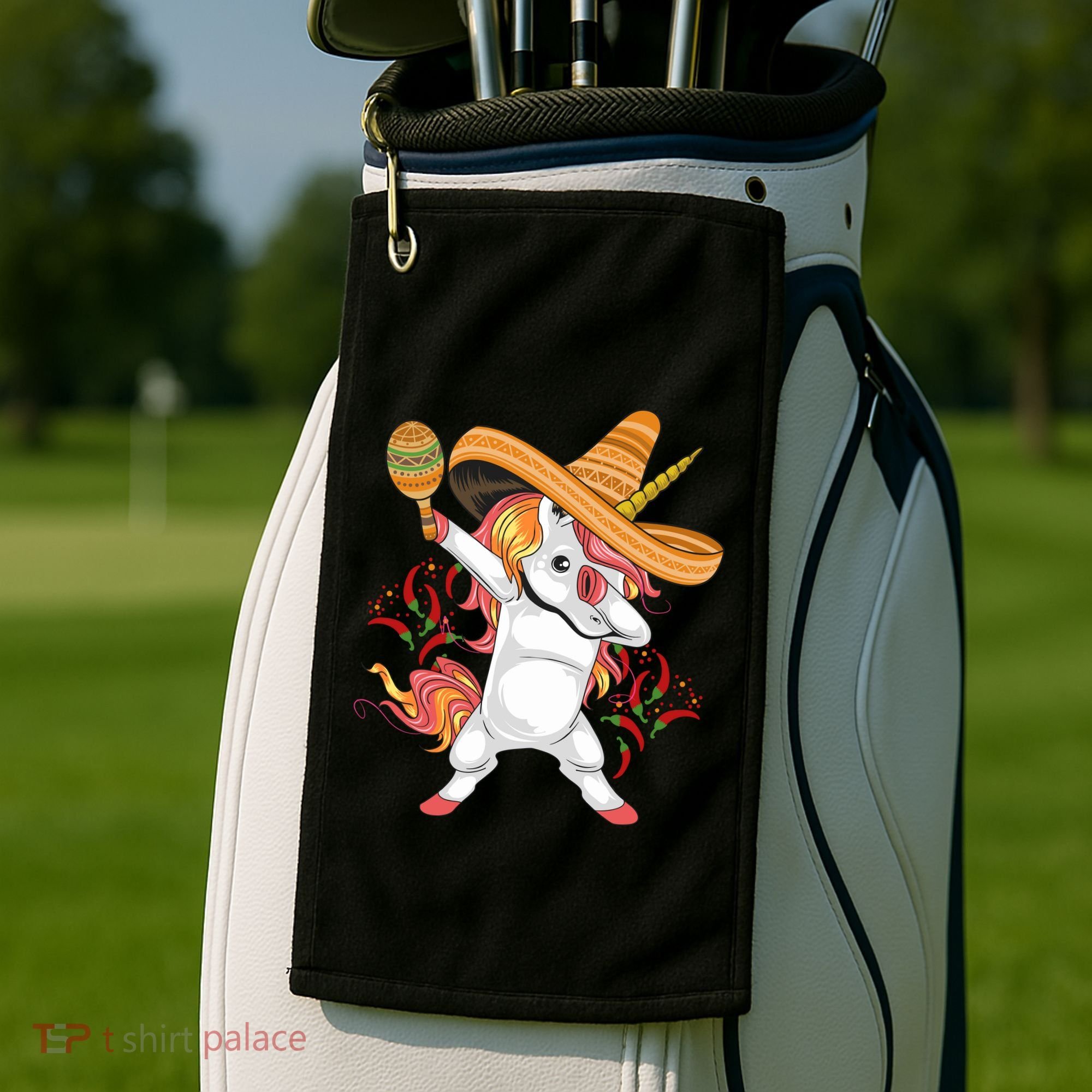 Cinco De Mayo Unicorn Fiesta Golf Towel