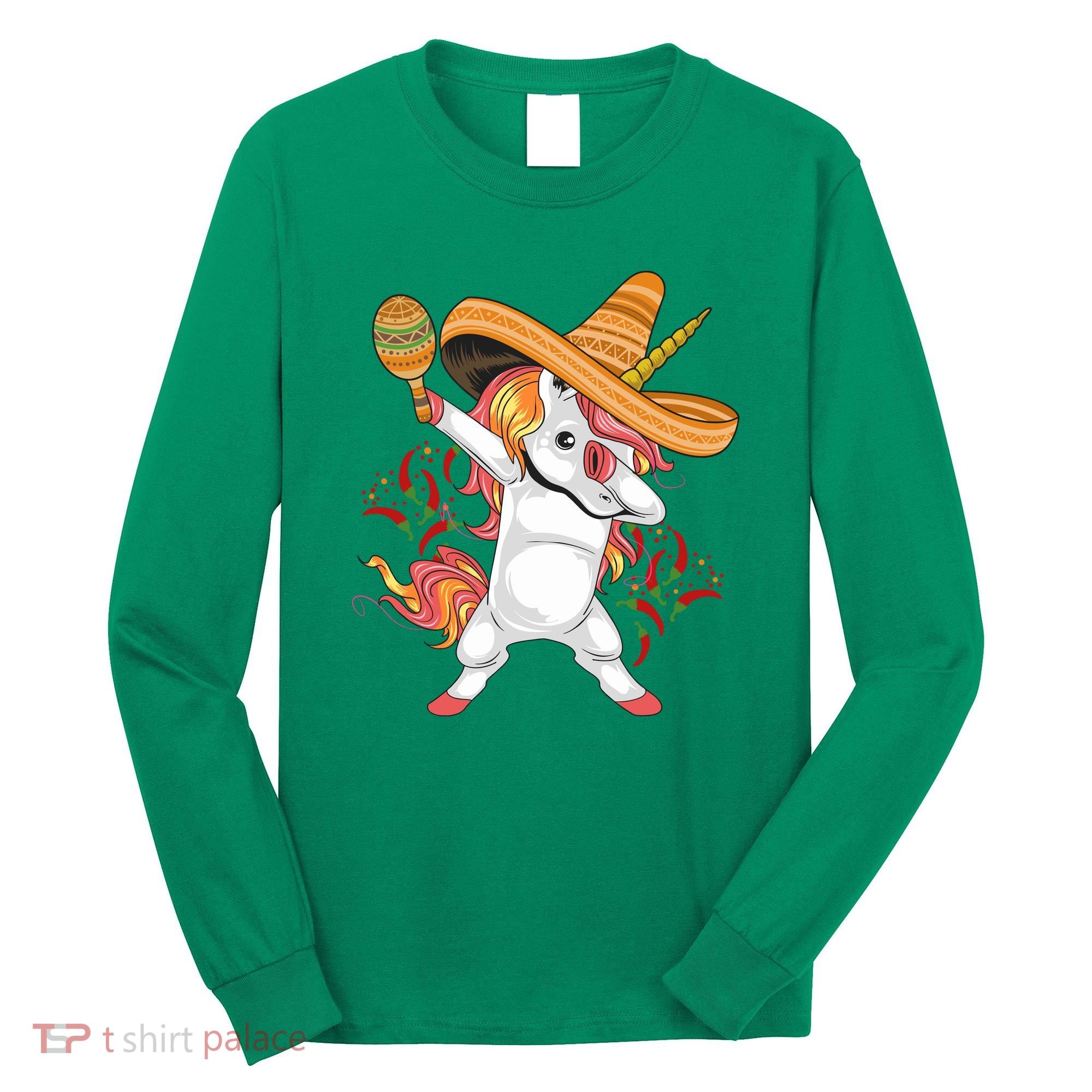 Cinco De Mayo Unicorn Fiesta Long Sleeve Shirt