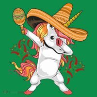 Cinco De Mayo Unicorn Fiesta Long Sleeve Shirt thumb 2