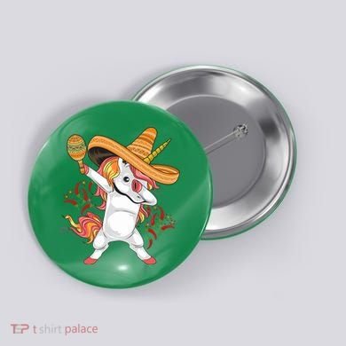 Cinco De Mayo Unicorn Fiesta Button