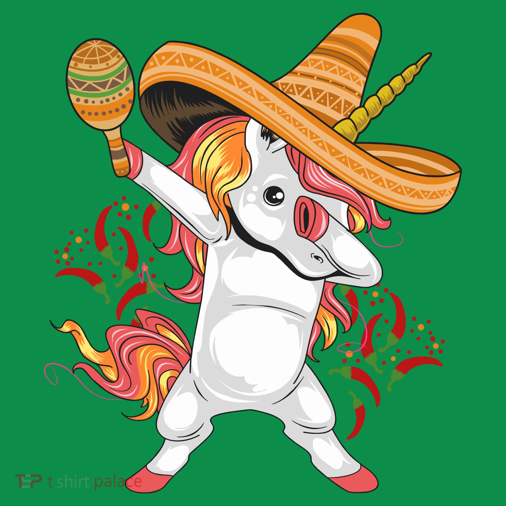 Cinco De Mayo Unicorn Fiesta Baby Bodysuit