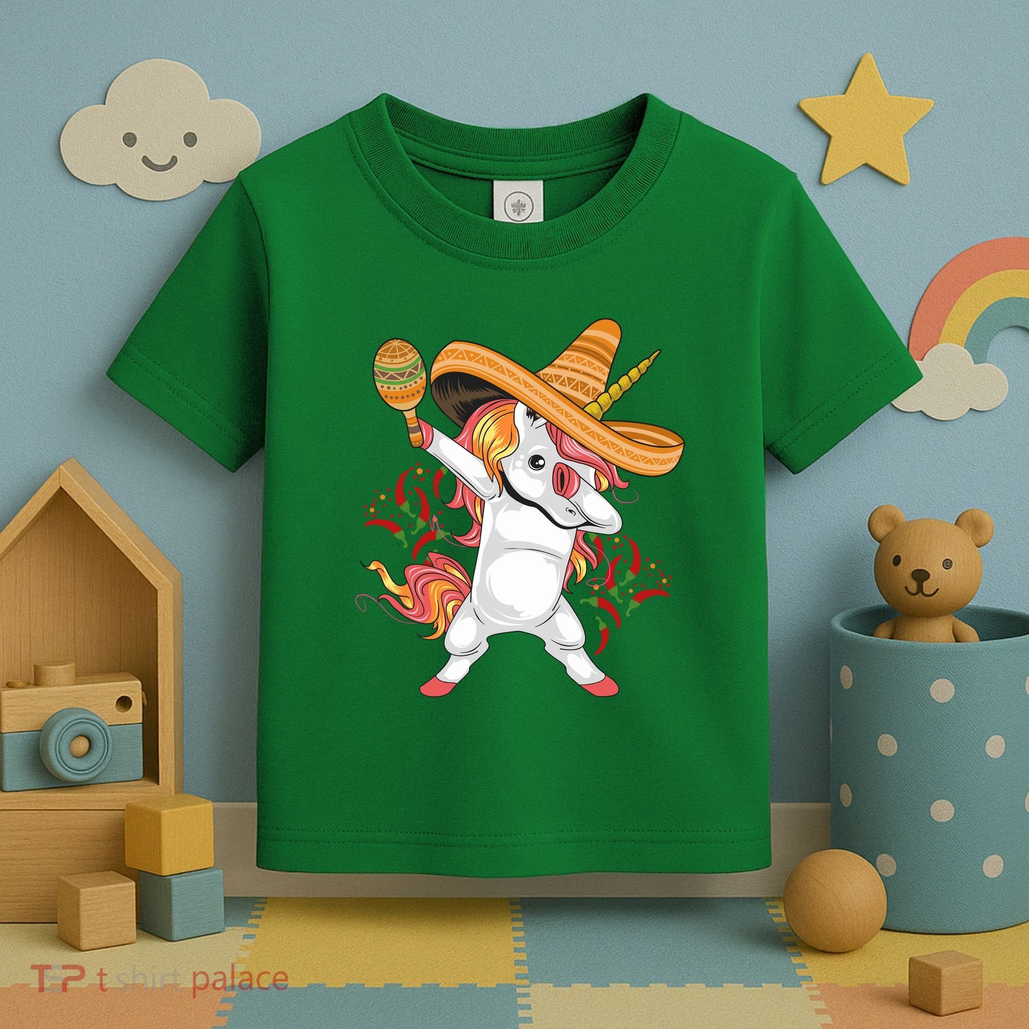 Cinco De Mayo Unicorn Fiesta Toddler T-Shirt
