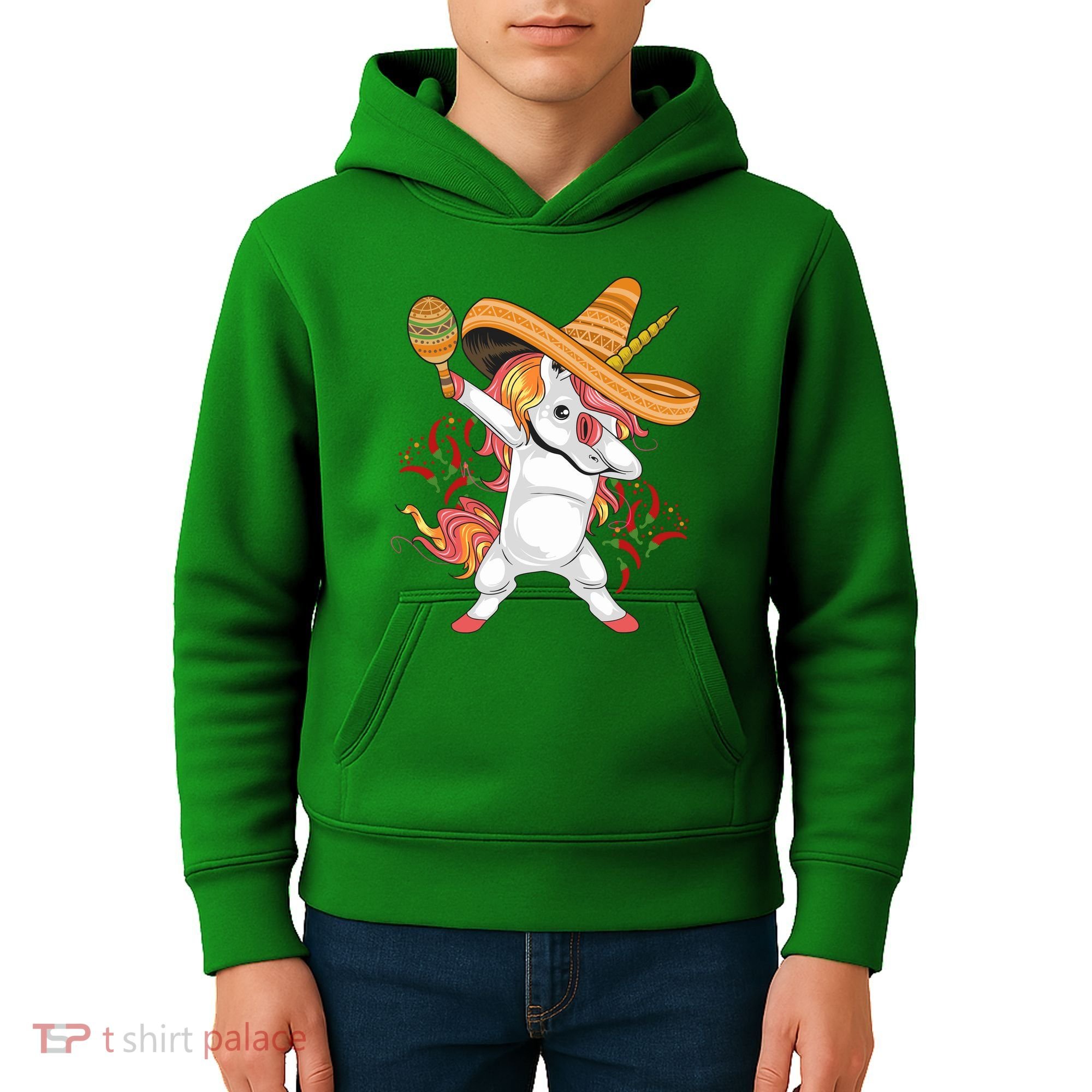 Cinco De Mayo Unicorn Fiesta Kids Hoodie