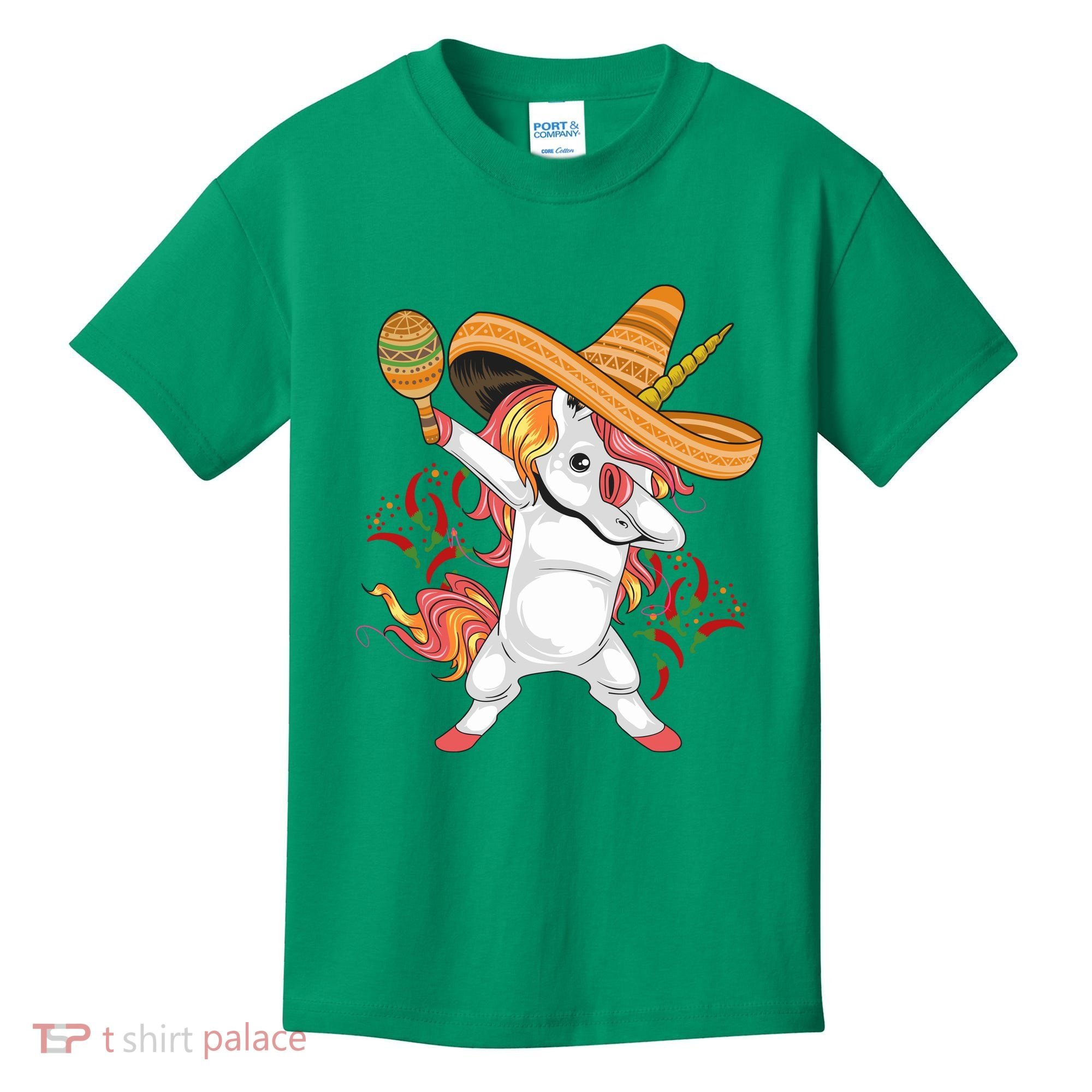 Cinco De Mayo Unicorn Fiesta Kids T-Shirt