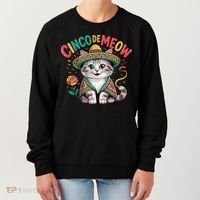 Cinco De Meow Funny Cat - Mexican Fiesta For Cinco De Mayo Women's Sweatshirt thumb 0