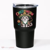 Cinco De Meow Funny Cat - Mexican Fiesta For Cinco De Mayo Tumbler thumb 0