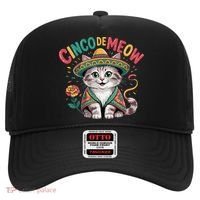 Cinco De Meow Funny Cat - Mexican Fiesta For Cinco De Mayo Hat thumb 0