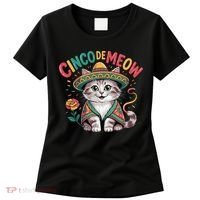 Cinco De Meow Funny Cat - Mexican Fiesta For Cinco De Mayo Women's T-Shirt thumb 0