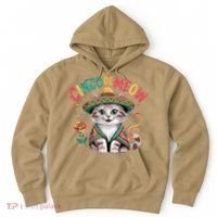 Cinco De Meow Funny Cat - Mexican Fiesta For Cinco De Mayo Hoodie thumb 0