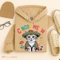 Cinco De Meow Funny Cat - Mexican Fiesta For Cinco De Mayo Hoodie thumb 4