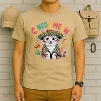 Cinco De Meow Funny Cat - Mexican Fiesta For Cinco De Mayo T-Shirt thumb 6