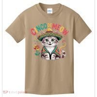 Cinco De Meow Funny Cat - Mexican Fiesta For Cinco De Mayo Kids T-Shirt thumb 0