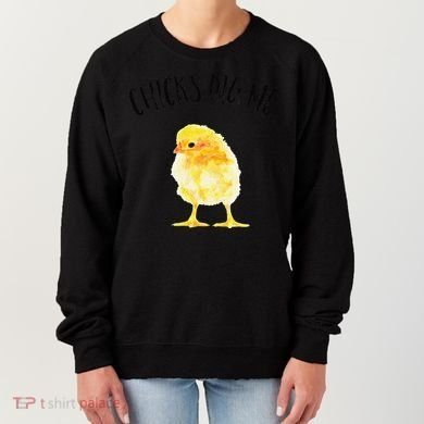 Chicks Dig Me Real Chick Happy Easter Women's Sweatshirt
