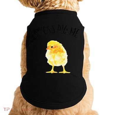 Chicks Dig Me Real Chick Happy Easter Doggie Tank