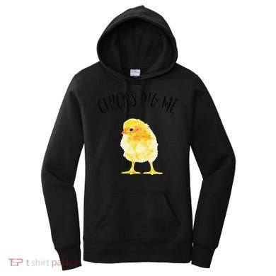 Chicks Dig Me Real Chick Happy Easter Women's Hoodie