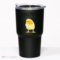 Chicks Dig Me Real Chick Happy Easter Tumbler thumb 0