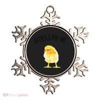 Chicks Dig Me Real Chick Happy Easter Ornament thumb 0