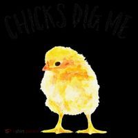 Chicks Dig Me Real Chick Happy Easter Ornament thumb 1