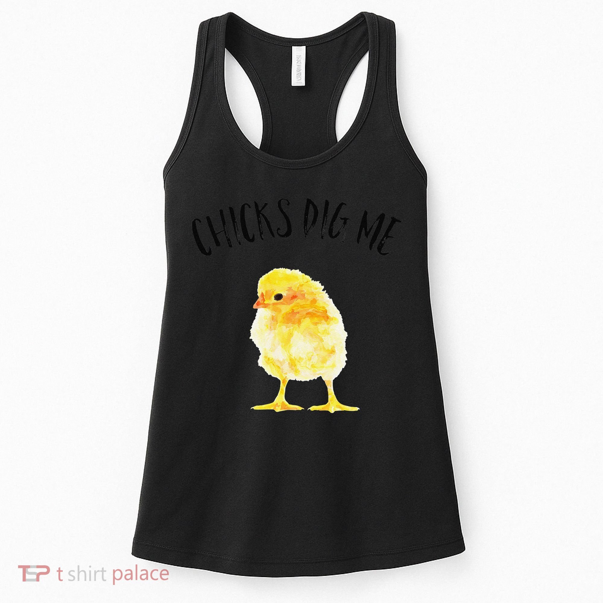 Chicks Dig Me Real Chick Happy Easter Women's Tank Top