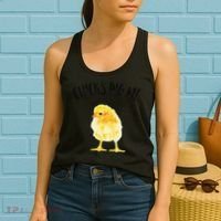 Chicks Dig Me Real Chick Happy Easter Women's Tank Top thumb 2