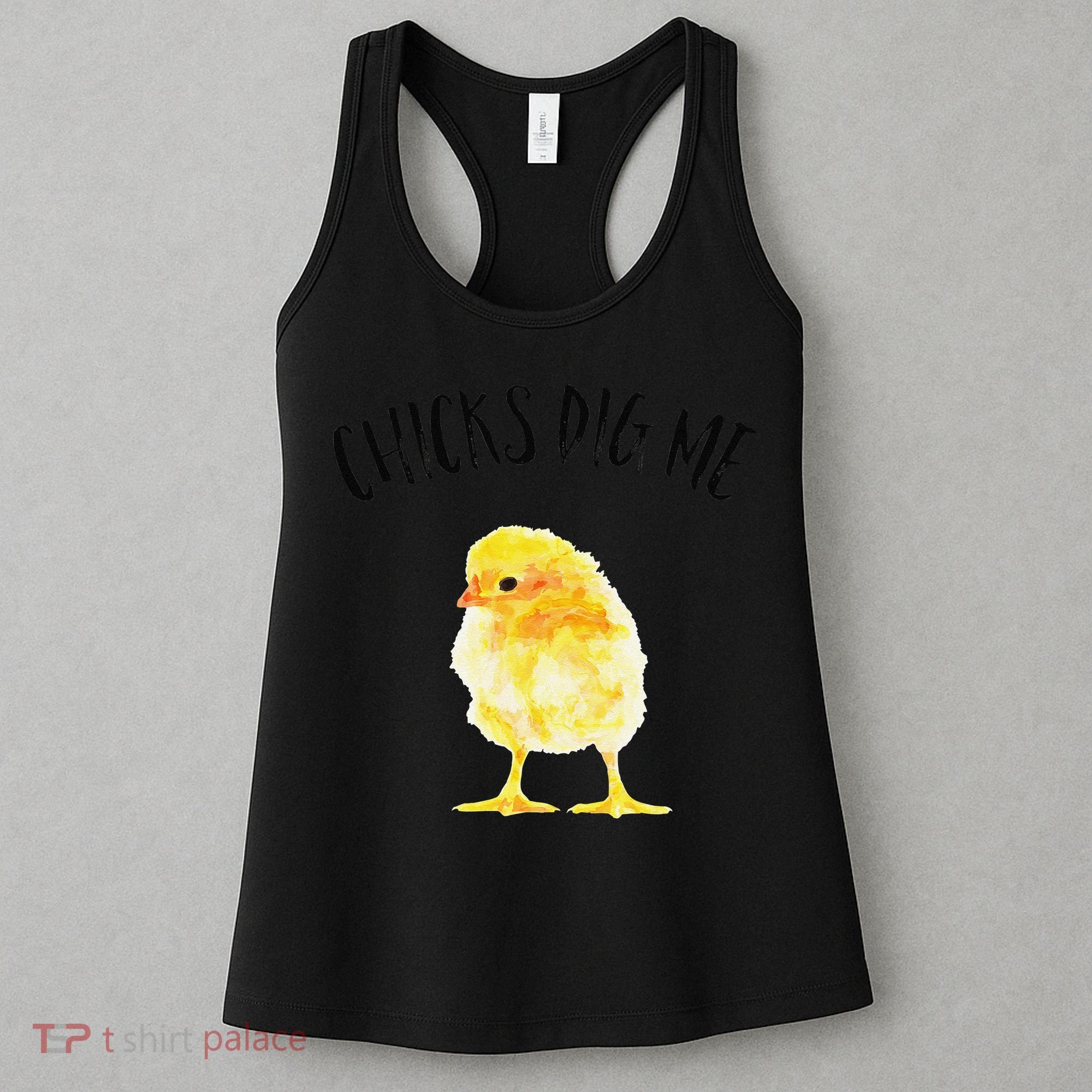 Chicks Dig Me Real Chick Happy Easter Women's Tank Top