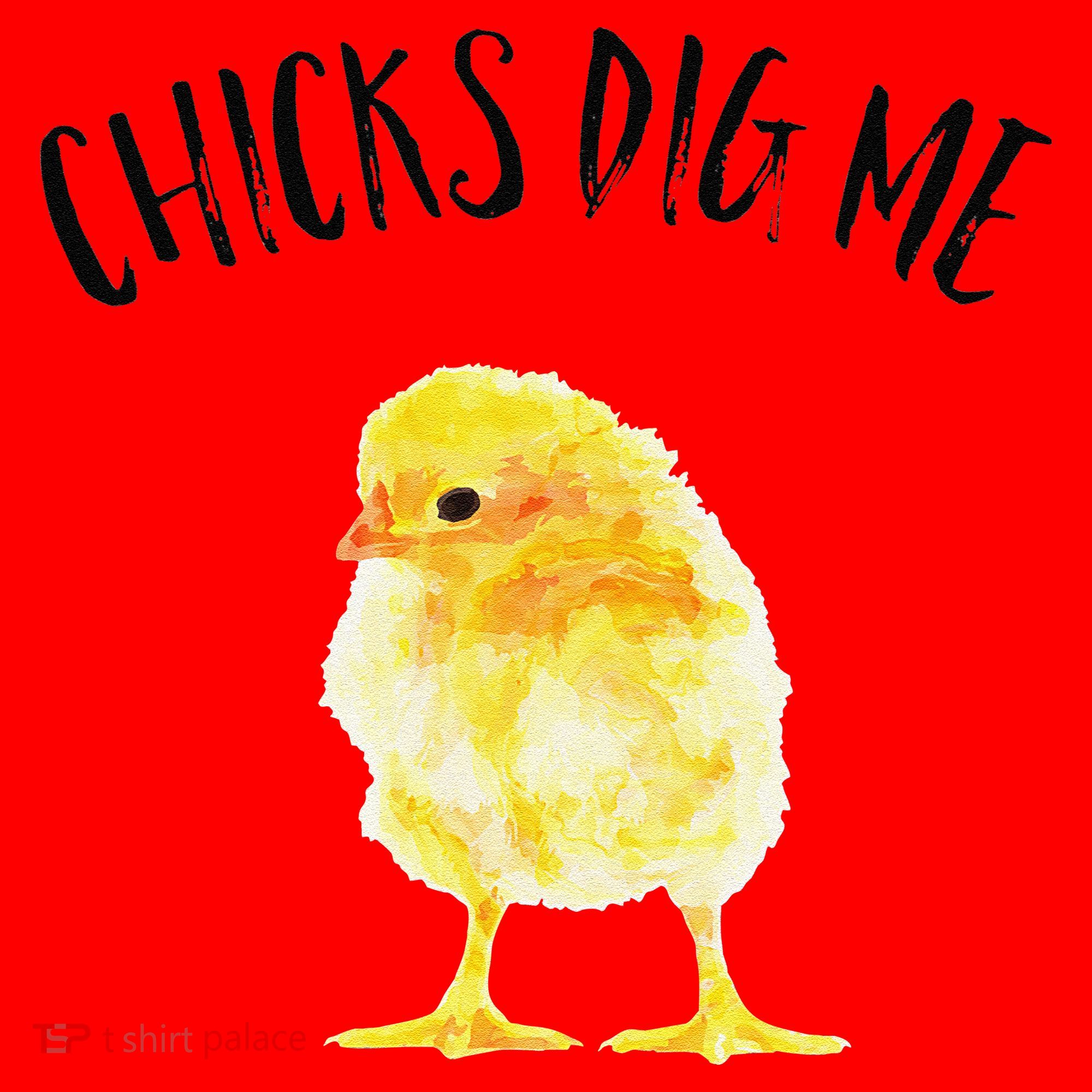 Chicks Dig Me Real Chick Happy Easter Santa Hat