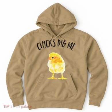 Chicks Dig Me Real Chick Happy Easter Hoodie