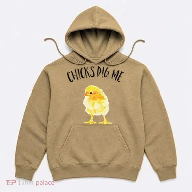 Chicks Dig Me Real Chick Happy Easter Hoodie