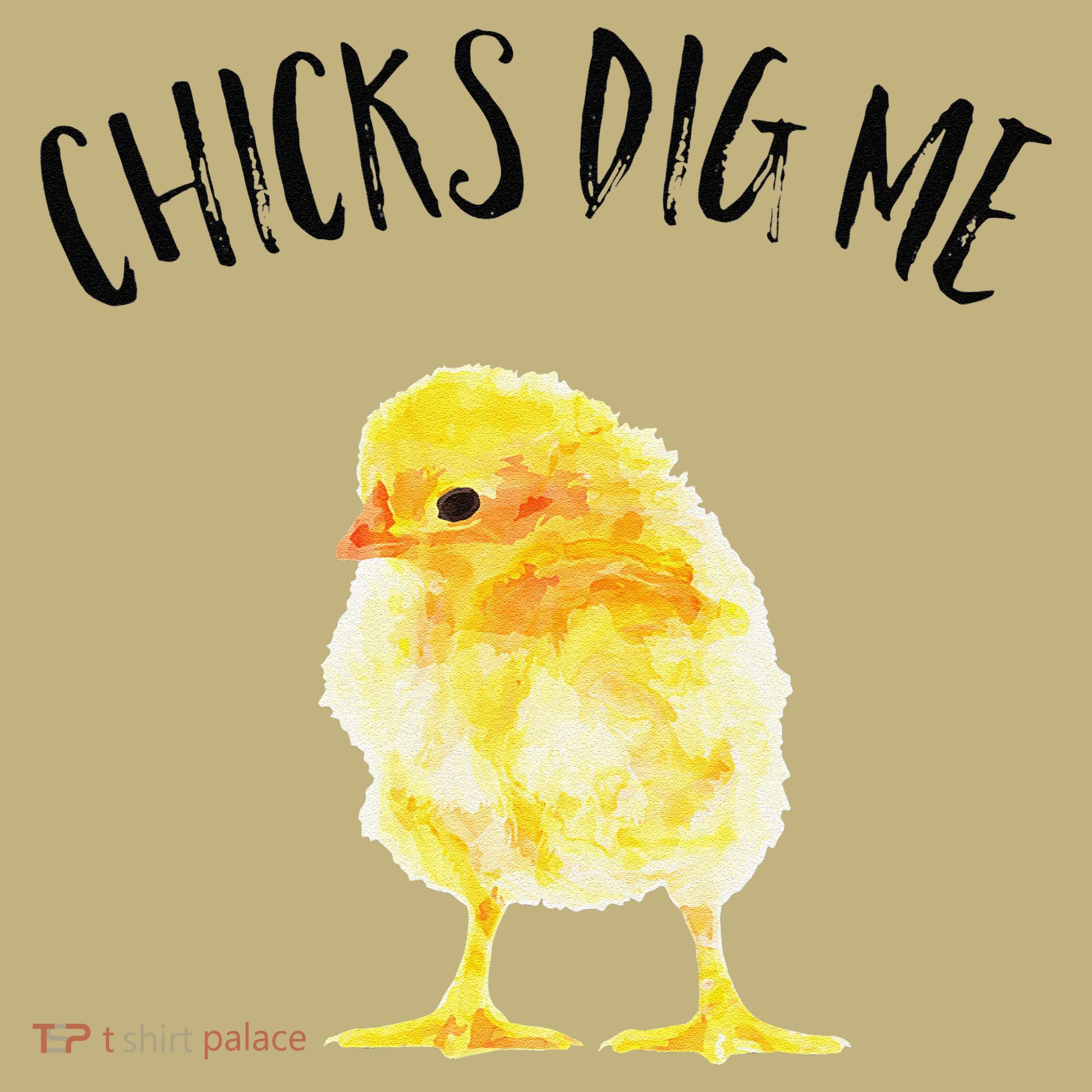 Chicks Dig Me Real Chick Happy Easter Kids T-Shirt