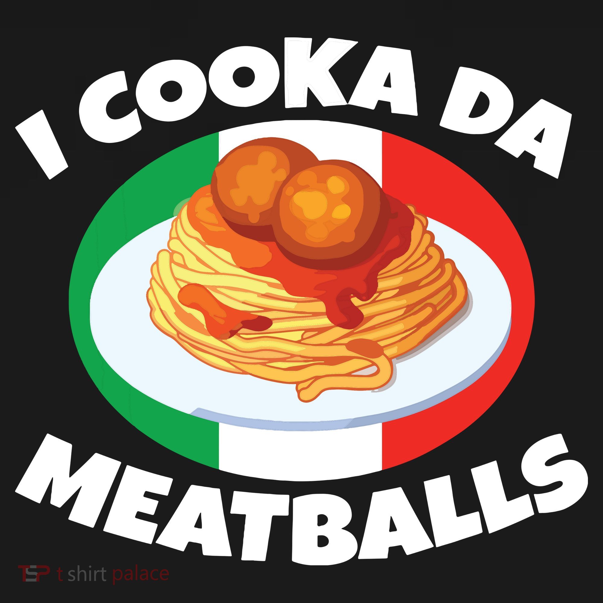Cooka Da Meatball Funny Trending Italian Slang Italy Food Apron
