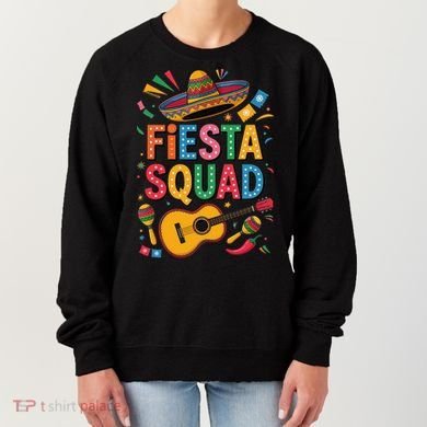 Cinco De Mayo Fiesta Squad Sombrero Guitar Fun Women's Sweatshirt