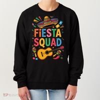 Cinco De Mayo Fiesta Squad Sombrero Guitar Fun Women's Sweatshirt thumb 0