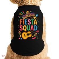 Cinco De Mayo Fiesta Squad Sombrero Guitar Fun Doggie Tank thumb 0