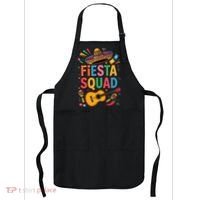 Cinco De Mayo Fiesta Squad Sombrero Guitar Fun Apron thumb 0