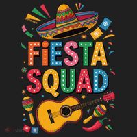 Cinco De Mayo Fiesta Squad Sombrero Guitar Fun Beanie thumb 2
