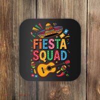 Cinco De Mayo Fiesta Squad Sombrero Guitar Fun Coaster thumb 0