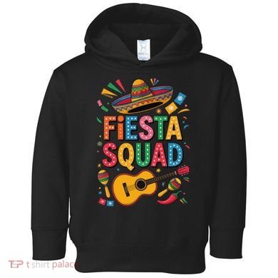 Cinco De Mayo Fiesta Squad Sombrero Guitar Fun Toddler Hoodie