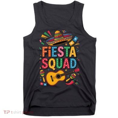 Cinco De Mayo Fiesta Squad Sombrero Guitar Fun Tank Top