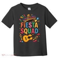 Cinco De Mayo Fiesta Squad Sombrero Guitar Fun Toddler T-Shirt thumb 0