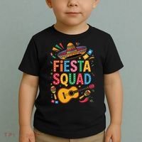 Cinco De Mayo Fiesta Squad Sombrero Guitar Fun Toddler T-Shirt thumb 2