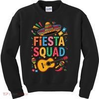 Cinco De Mayo Fiesta Squad Sombrero Guitar Fun Kids Sweatshirt thumb 0