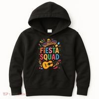 Cinco De Mayo Fiesta Squad Sombrero Guitar Fun Kids Hoodie thumb 0