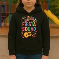 Cinco De Mayo Fiesta Squad Sombrero Guitar Fun Kids Hoodie thumb 3