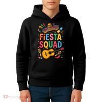 Cinco De Mayo Fiesta Squad Sombrero Guitar Fun Kids Hoodie thumb 4