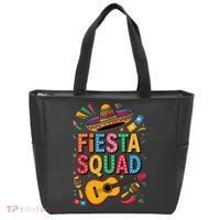 Cinco De Mayo Fiesta Squad Sombrero Guitar Fun Tote Bag thumb 0