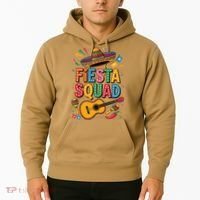 Cinco De Mayo Fiesta Squad Sombrero Guitar Fun Hoodie thumb 2